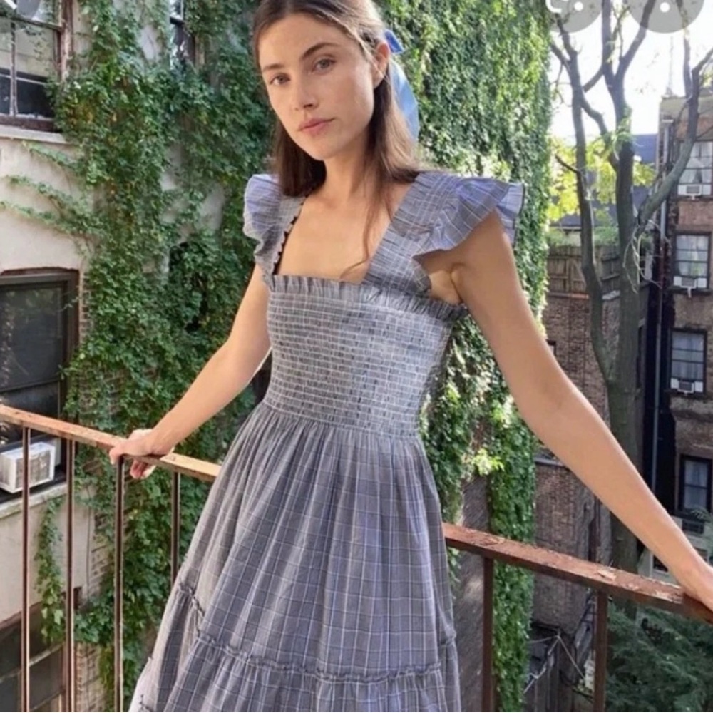 Hill House Ellie Nap Dress in Grey Plaid - Picture 2 of 4